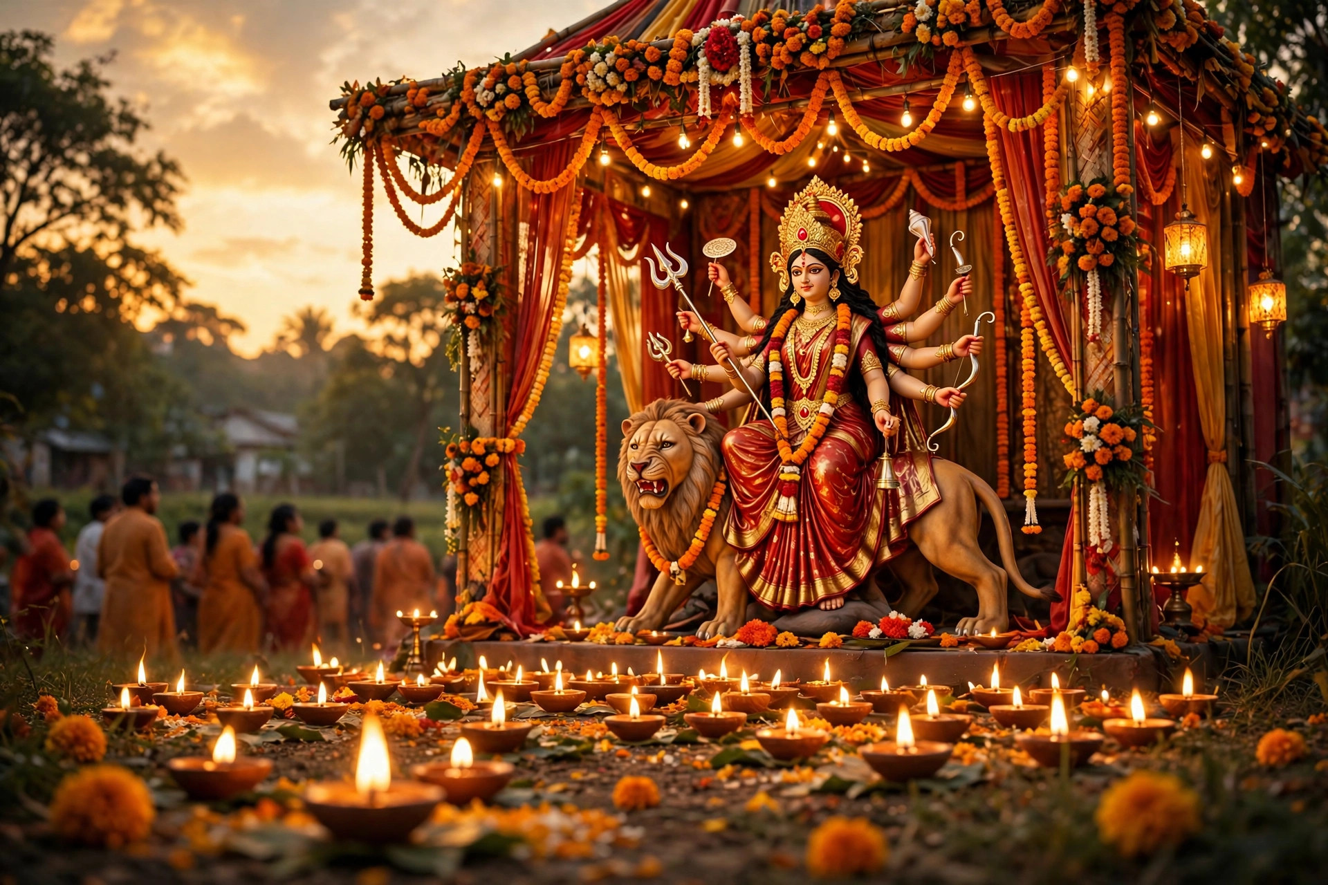 durga puja wishes in hindi