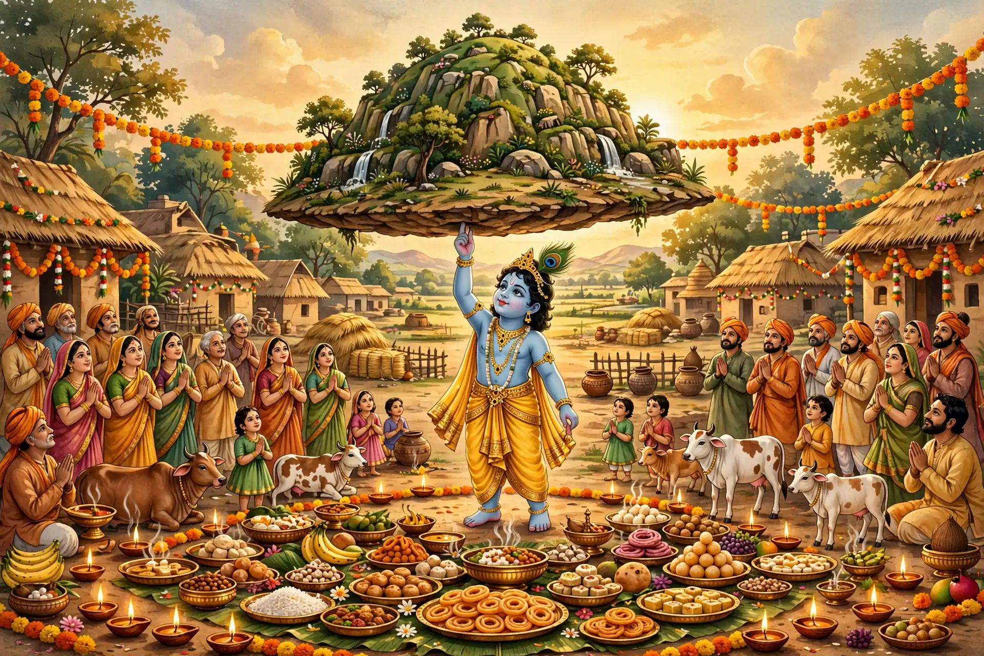 govardhan puja wishes in hindi